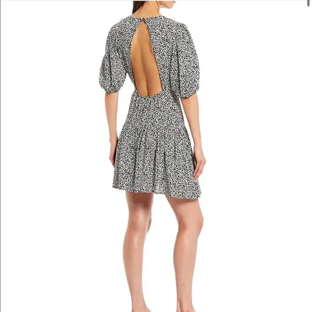Free People Dancing in the Dark Minidress in Black Combo